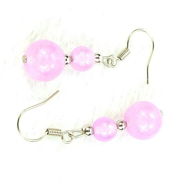 5/$25 Lavender Jade Natural Gemstone Earrings - Picture 4 of 7